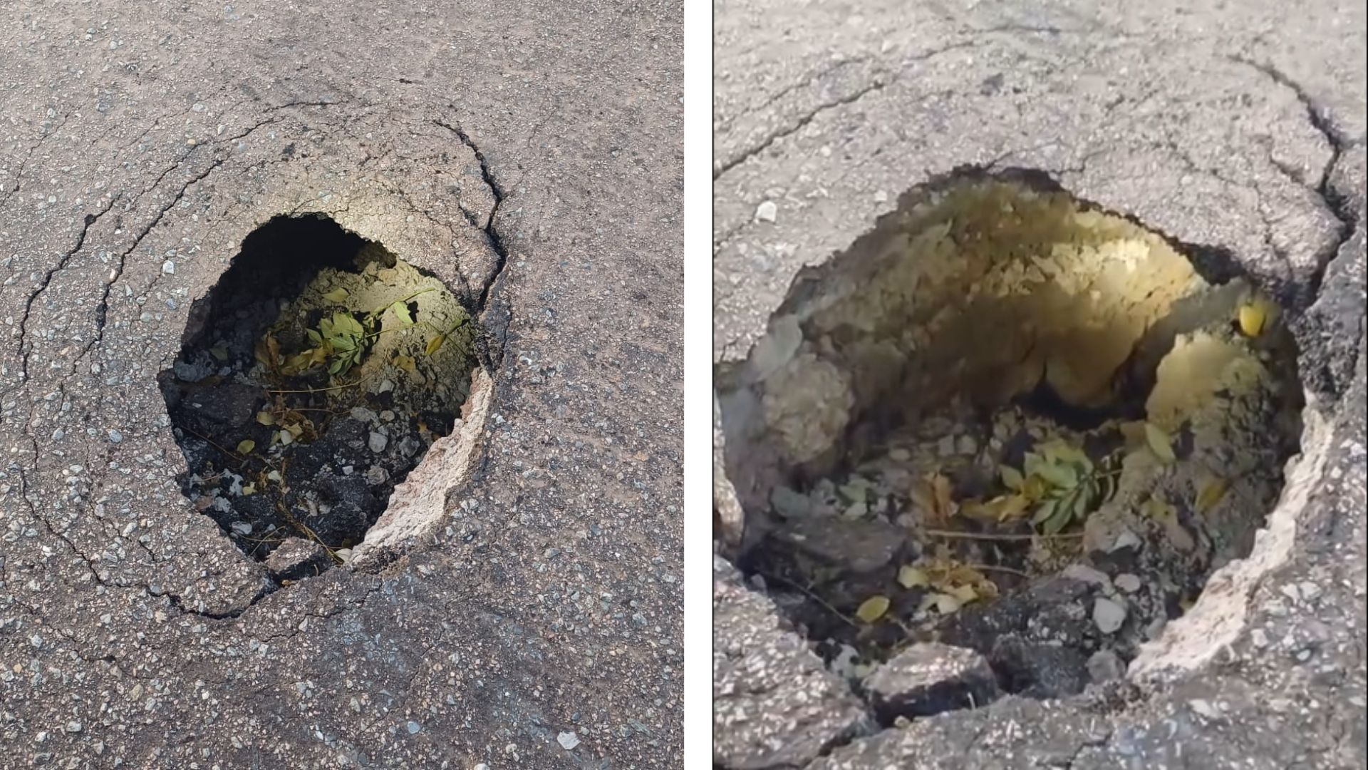 Cratera surge em rodovia entre Serra do Cacho e Caramujo e PRF emite alerta aos motoristas; veja vídeo