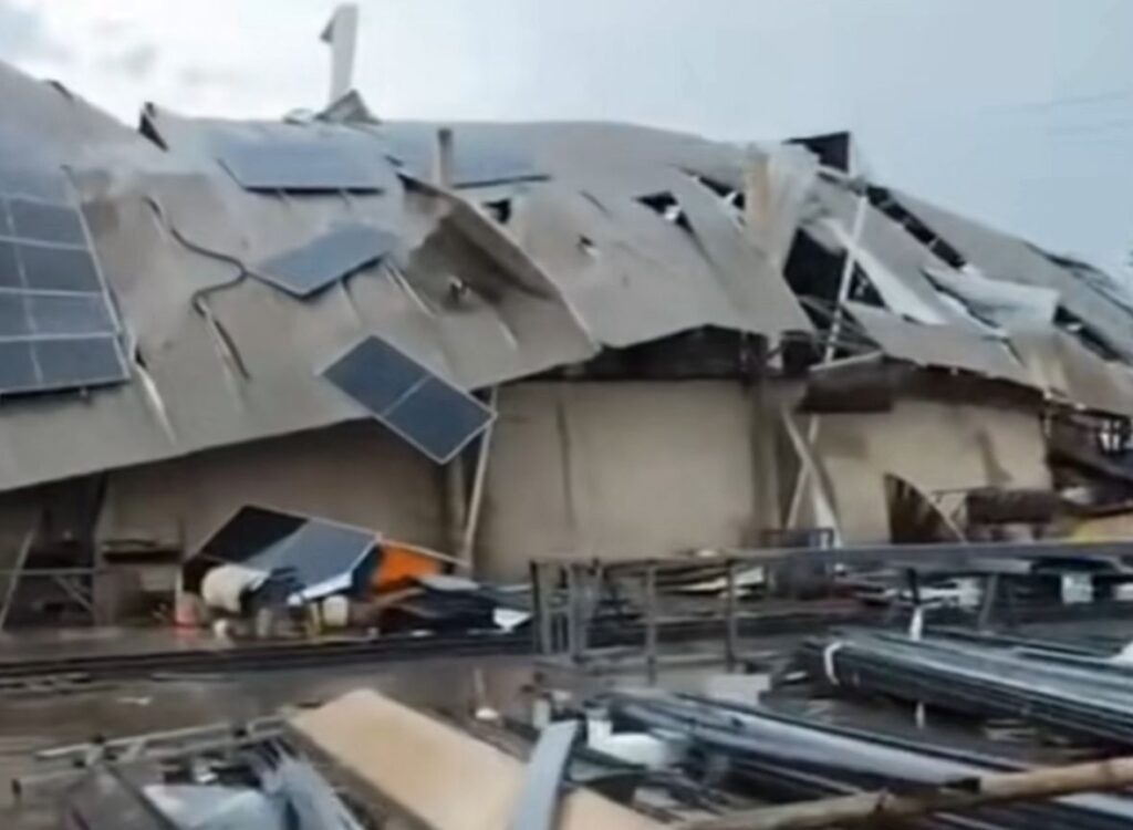 Forte temporal causa destruição em Juara, MT; veja os estragos