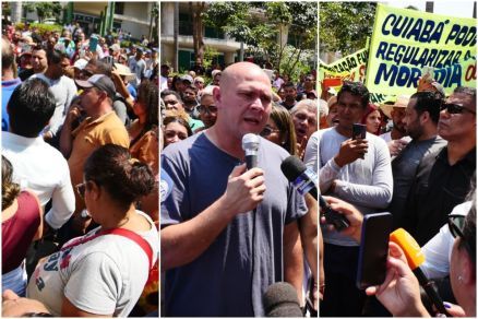 Prefeito de Cuiabá reage a protesto e gera polêmica