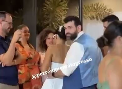 Casamento em MT: lambadão surpreende noiva e agita festa