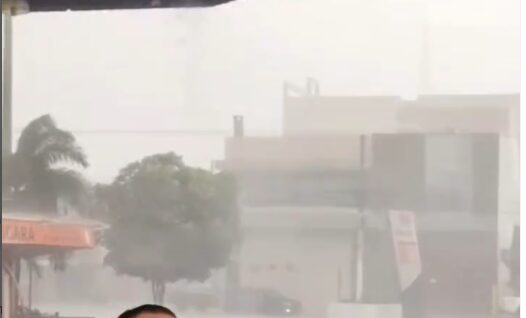 Chuva forte e ventos surpreendem Tangará da Serra; veja o que aconteceu