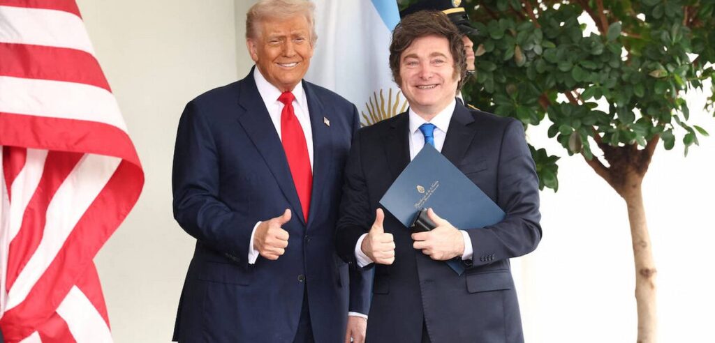 Trump elogia Brasil e critica BRICS em encontro com Milei