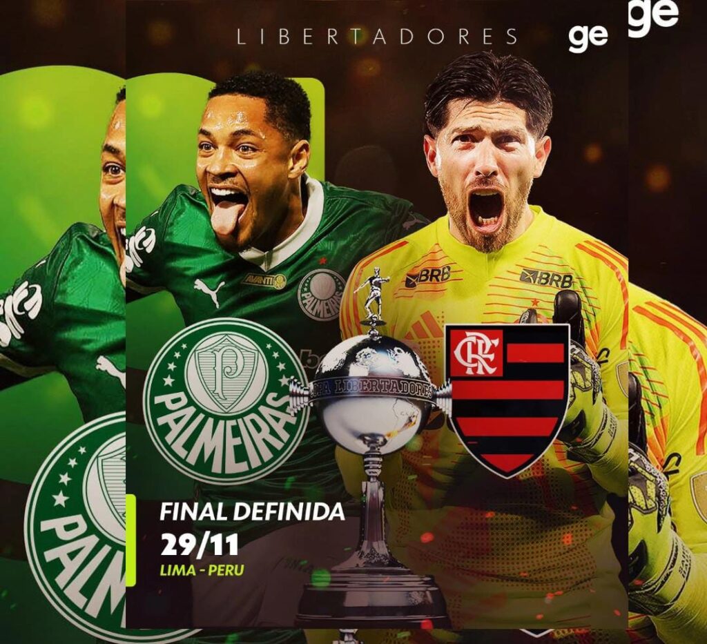 Final da Libertadores 2025: Palmeiras e Flamengo buscam tetracampeonato inédito