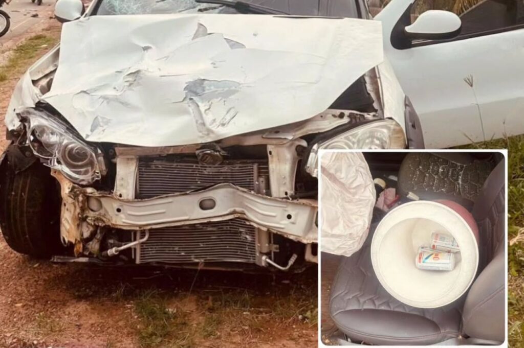 Com cervejas no carro e sinais de embriaguez motorista que causou acidente é preso em Cáceres