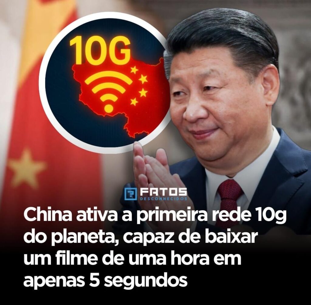 China lança primeira rede 10G do mundo e revoluciona comunicação