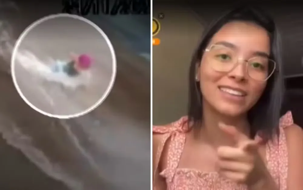 Estudante diverte internet ao relatar susto com enxurrada em vídeo
