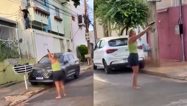Mulher reage a invasão e captura suspeito em Cuiabá