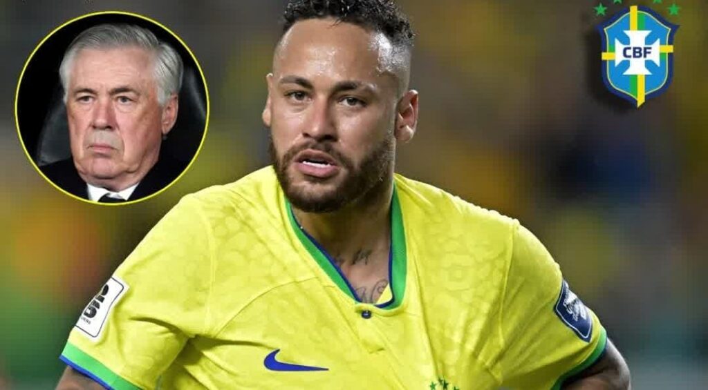 Ancelotti se irrita com perguntas sobre Neymar para Copa de 2026