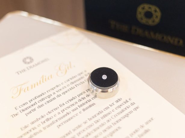 Diamante de cinzas: homenagem eterna a artista ganha destaque