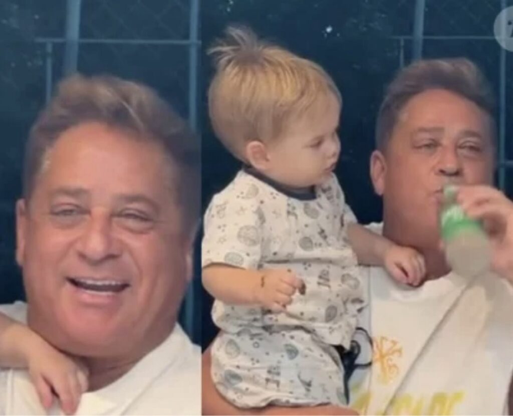 Vídeo de Leonardo com neto gera repercussão nas redes sociais