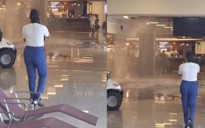 Transtorno em Aeroporto: Passageiros Enfrentam Alagamento no Galeão;VEJA VIDEO