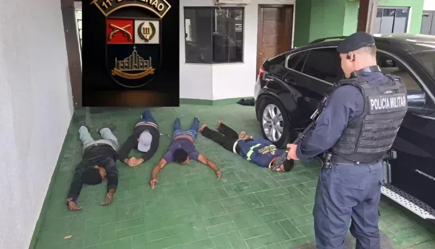 Polícia prende quatro suspeitos após tentativa de assalto em res… e mobiliza a c em destaque