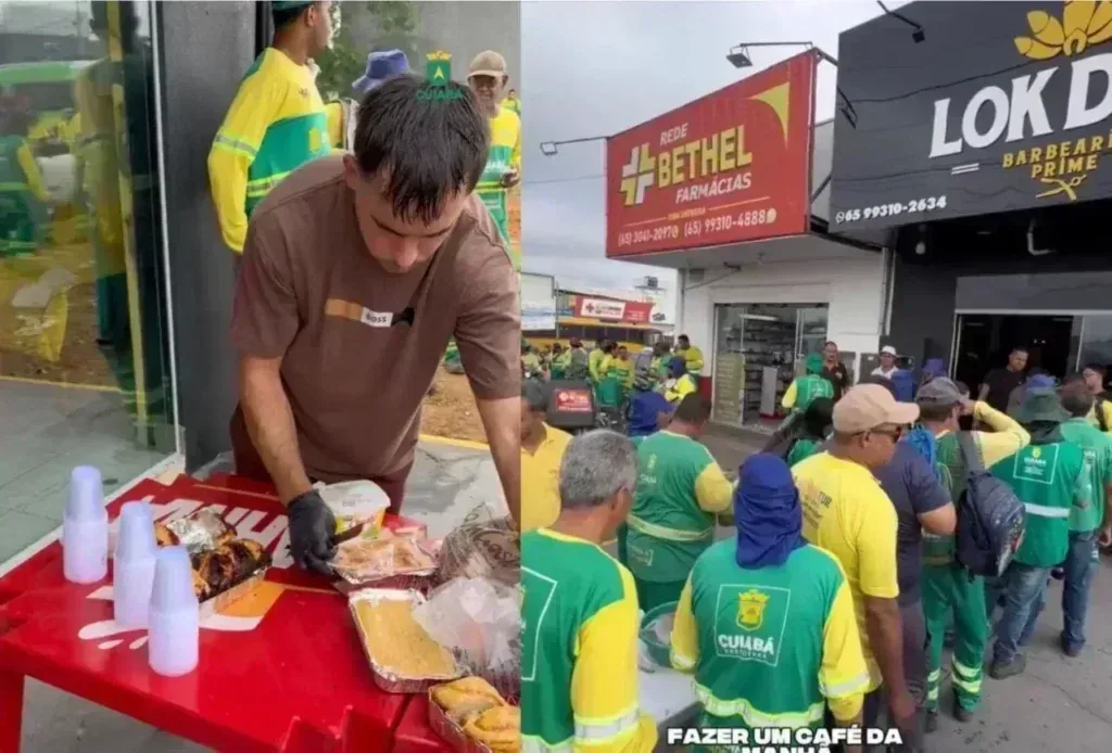 Moradores homenageiam equipe da Limpurb com café da manhã após m… e mobiliza a c em destaque