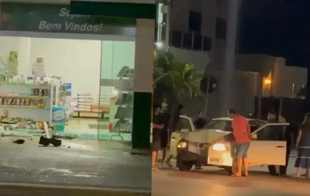 Motorista invade farmácia com carro e acaba preso por embriaguez em Colíder em destaque