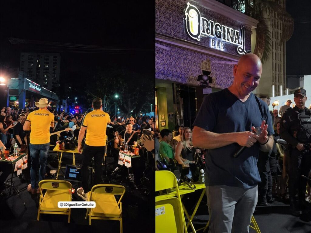 show interrompido Cuiabá superlotação ruas bloqueadas em destaque